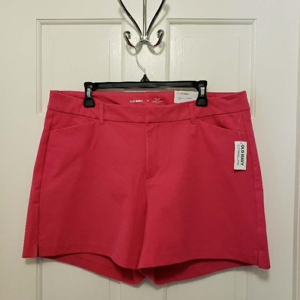 NWT Old Navy Women's High-Rise Shorts - Pink size 16, Retail $36.99